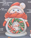 Lg Snowman with wreath